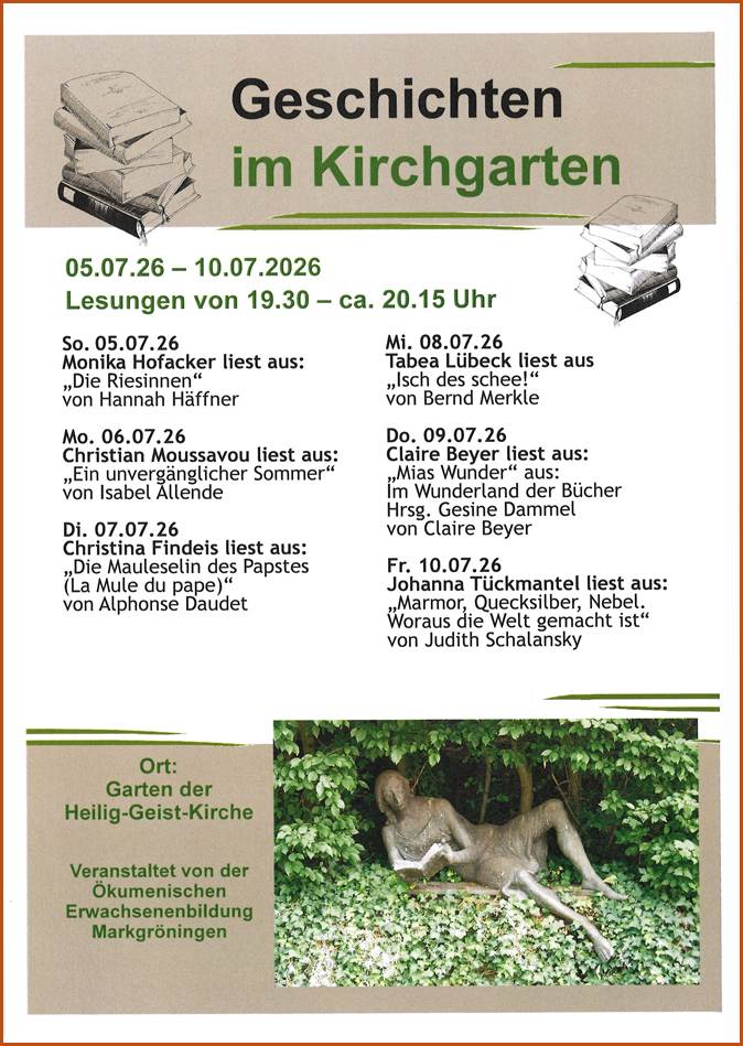 2026 Geschichten im Kirchgarten